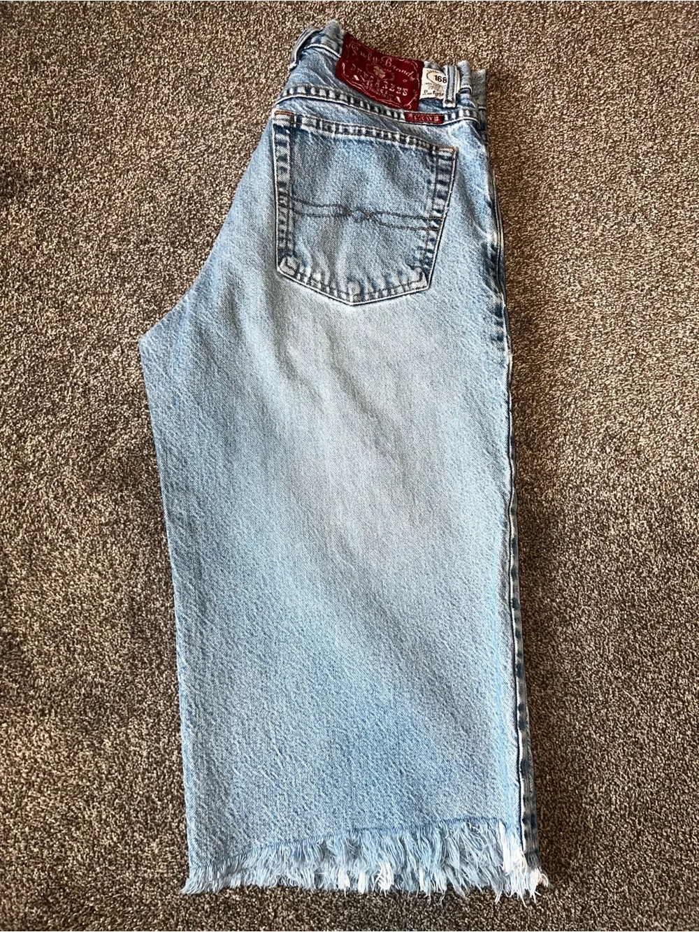 Lucky Brand Blue High-Rise Capris